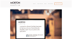 Desktop Screenshot of mortondisabilitylaw.com